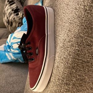 Women’s Maroon Vans Sneakers